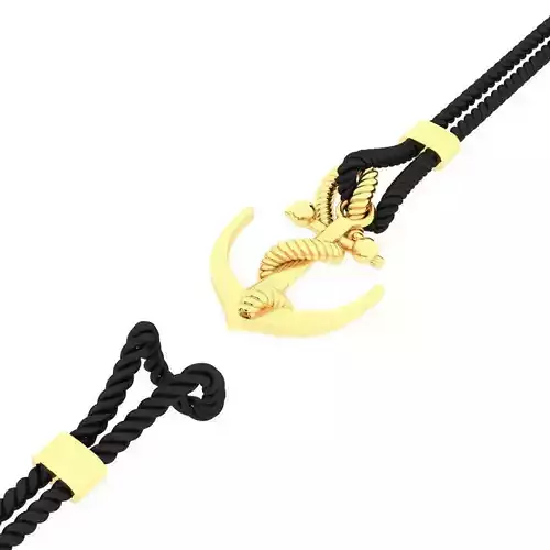 Golden Anchor Bond Bracelet