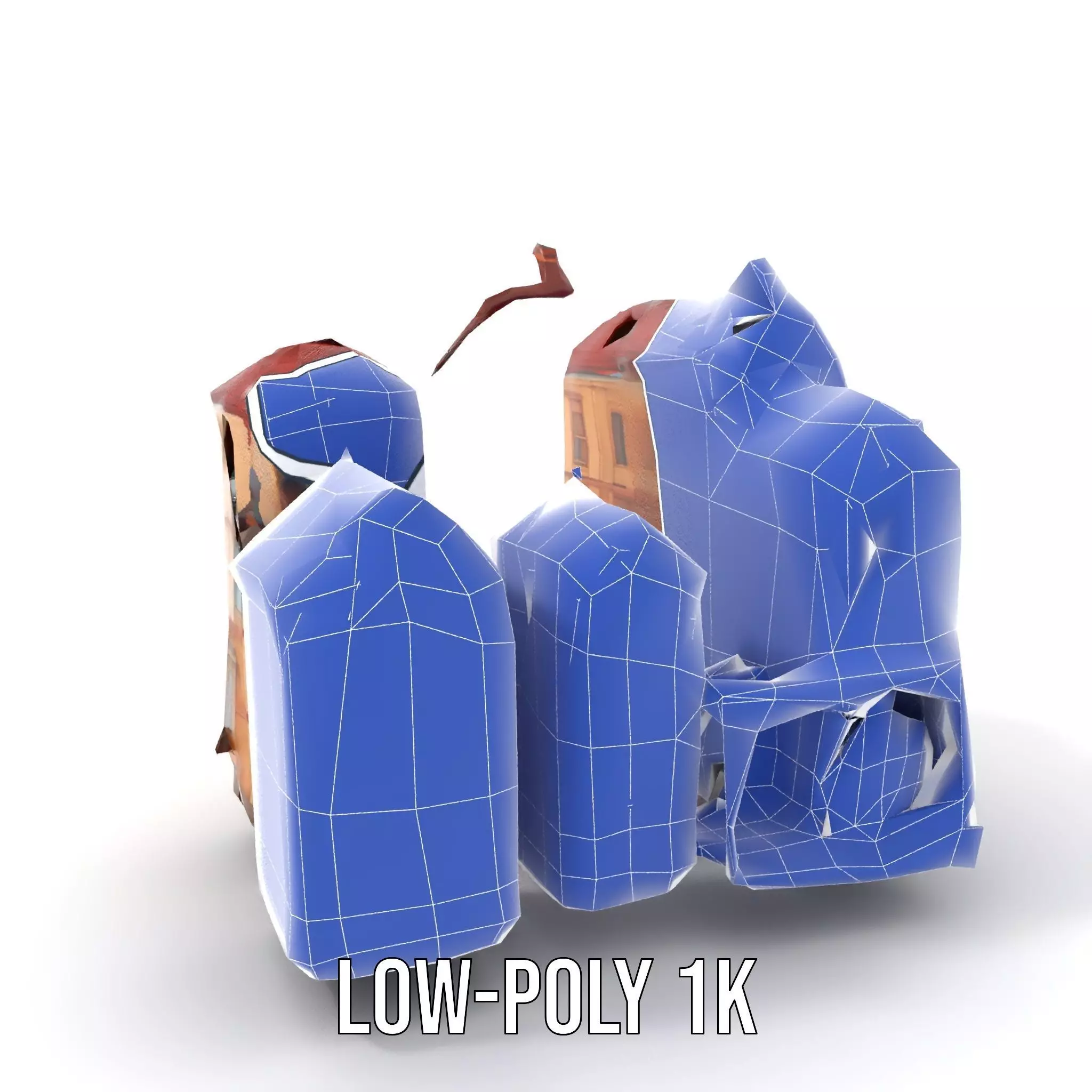 Victorian Townhouse model pack Low-poly 3D model_7