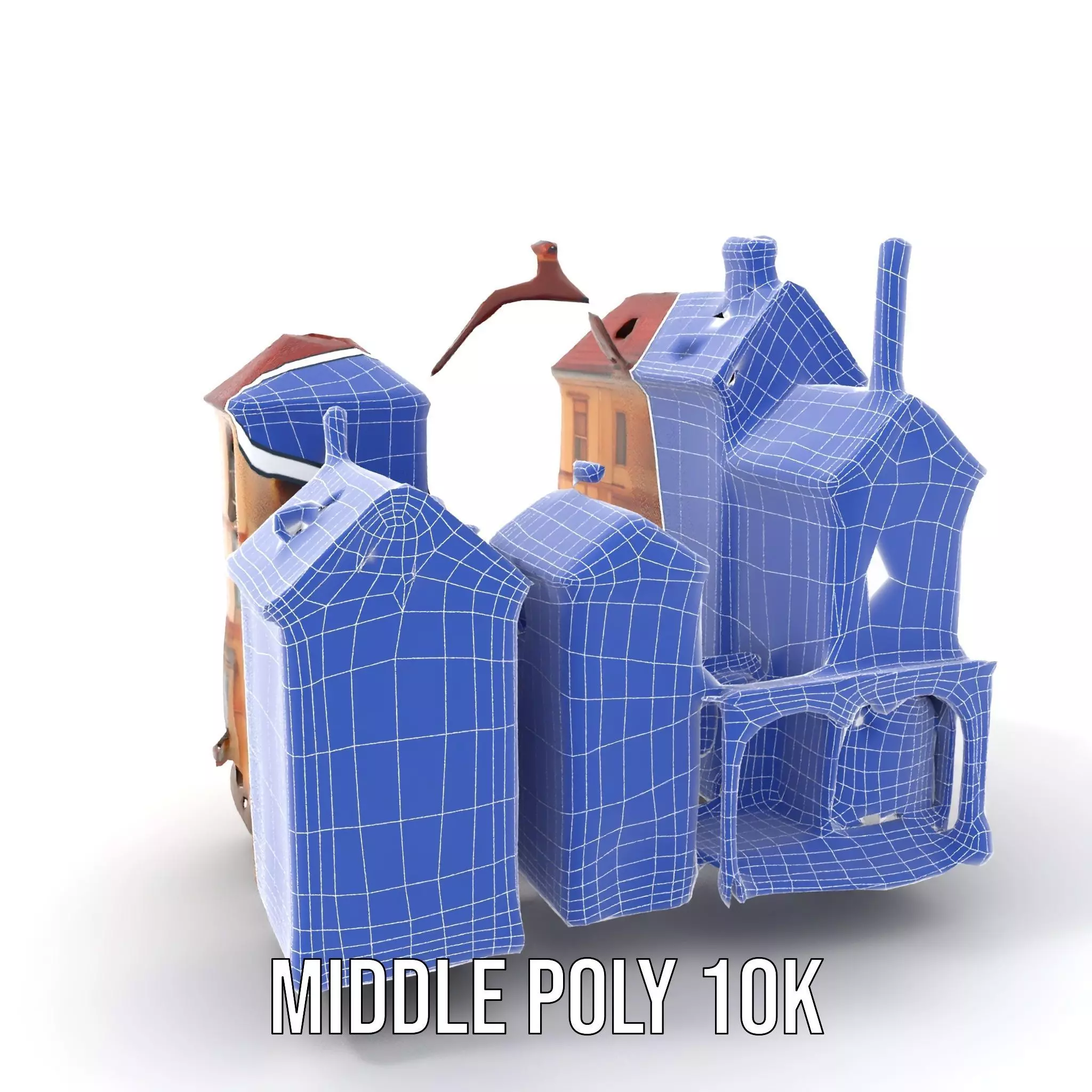 Victorian Townhouse model pack Low-poly 3D model_26