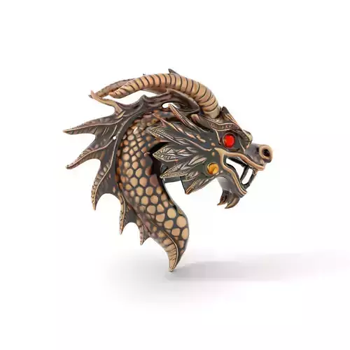 Majestic Bronze Dragon model pack