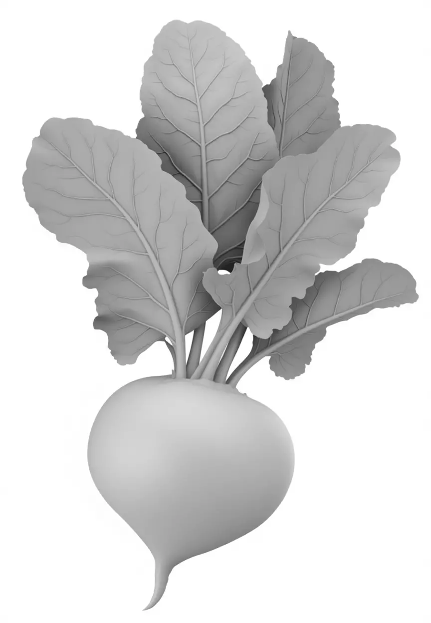 Ultra-Realistic Beetroot 3D Model Red Root with Green Leaves Low-poly 3D model_3