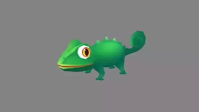 Cartoon chameleon
