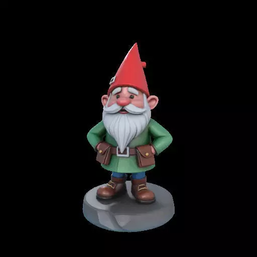 2195  Fairy Tale Gnome  Color  Full  Body Figurine 3D print model_28