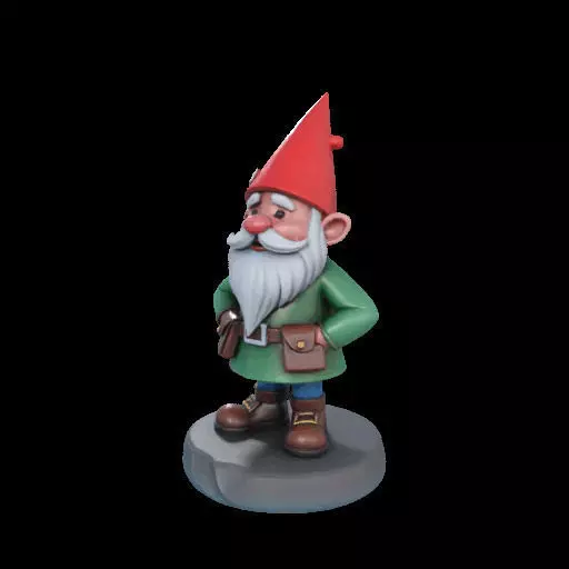 2195  Fairy Tale Gnome  Color  Full  Body Figurine 3D print model_26
