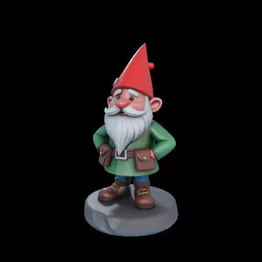 2195  Fairy Tale Gnome  Color  Full  Body Figurine 3D print model_27