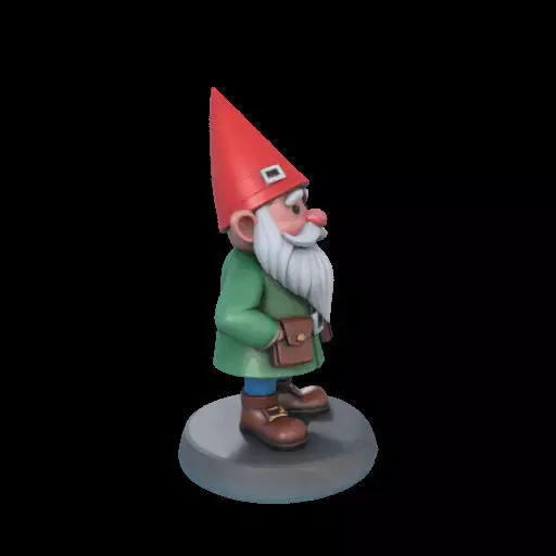 2195  Fairy Tale Gnome  Color  Full  Body Figurine 3D print model_32
