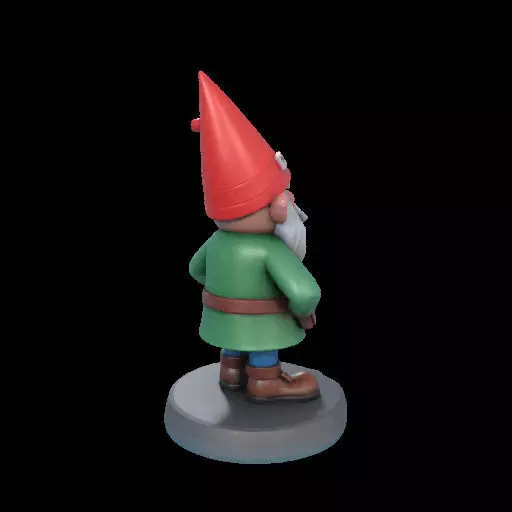 2195  Fairy Tale Gnome  Color  Full  Body Figurine 3D print model_9
