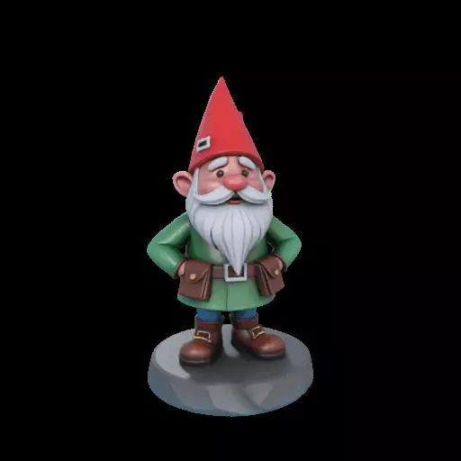 2195  Fairy Tale Gnome  Color  Full  Body Figurine 3D print model_7