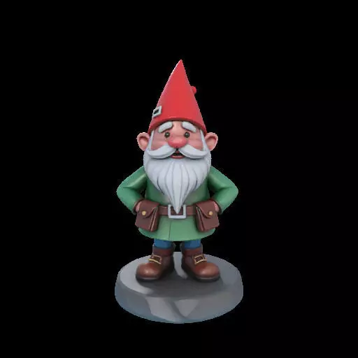2195  Fairy Tale Gnome  Color  Full  Body Figurine 3D print model_6