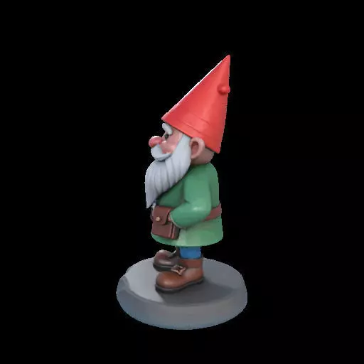 2195  Fairy Tale Gnome  Color  Full  Body Figurine 3D print model_22