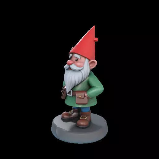 2195  Fairy Tale Gnome  Color  Full  Body Figurine 3D print model_25