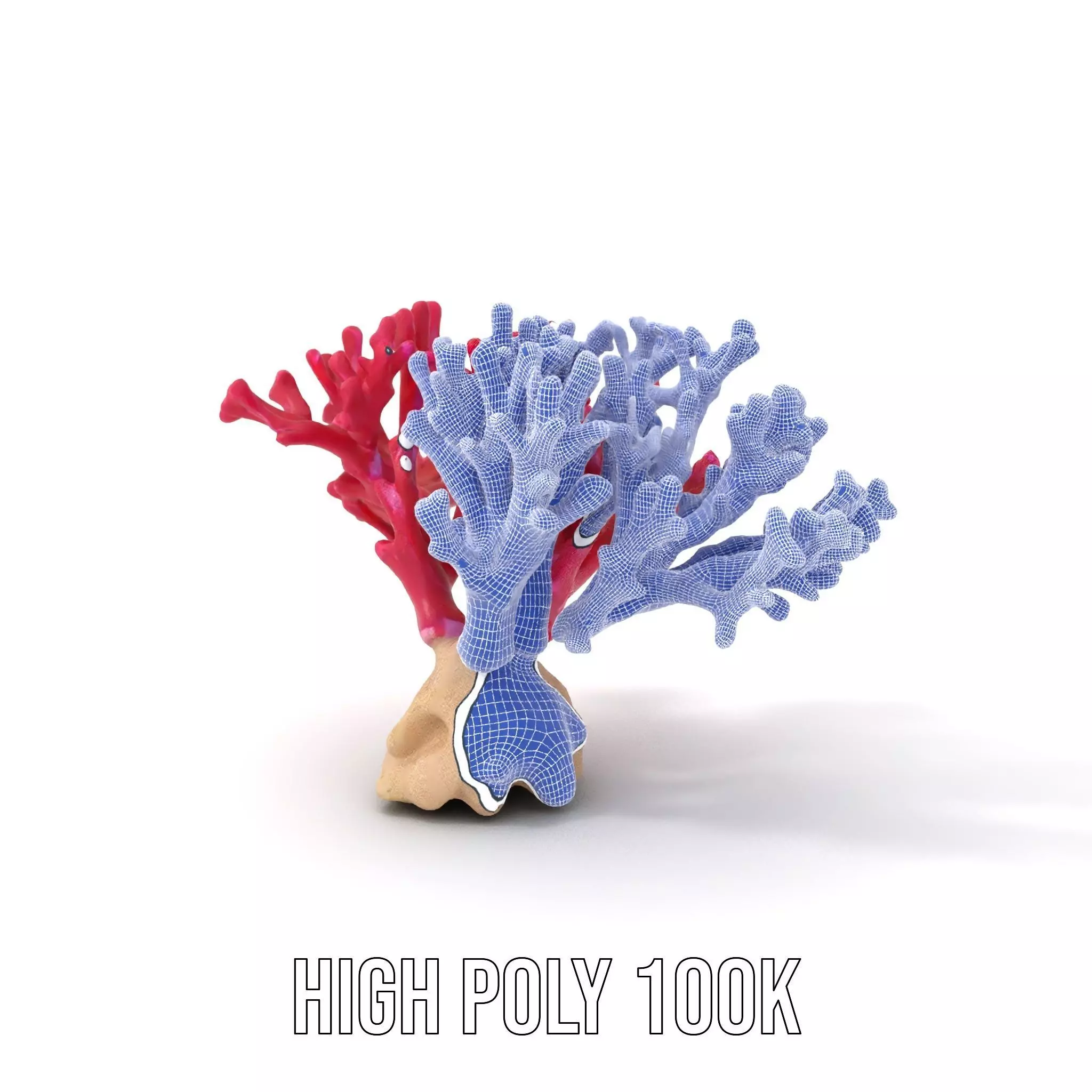 Vibrant Coral Reef model pack Low-poly 3D model_4