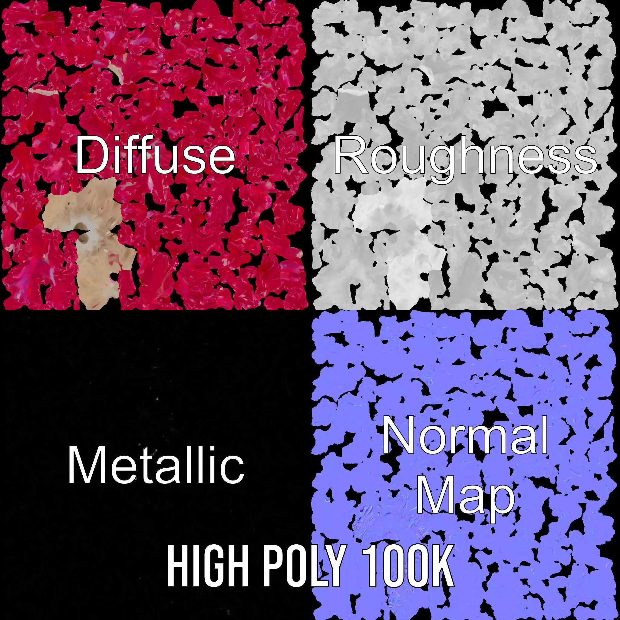 Vibrant Coral Reef model pack Low-poly 3D model_3