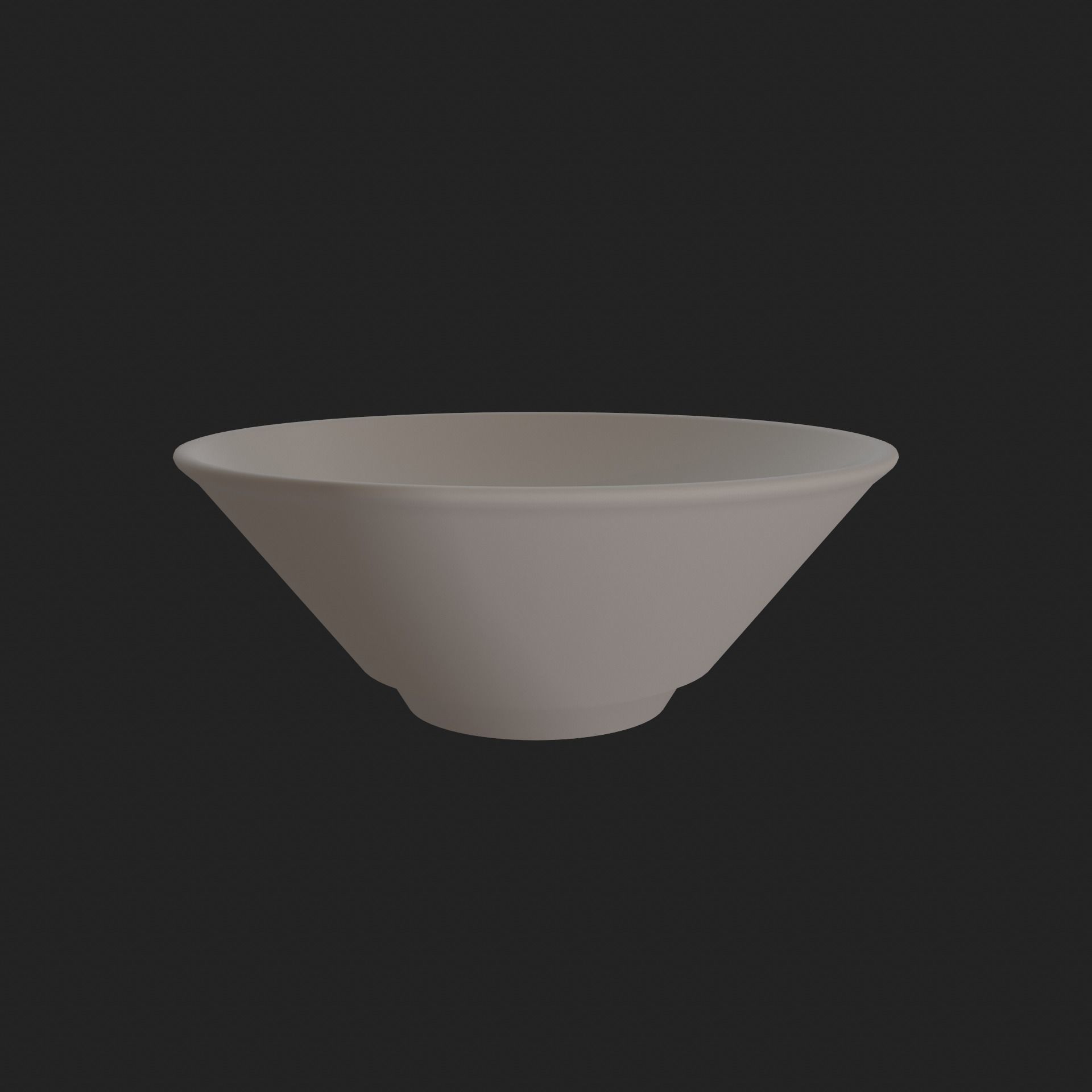 Bowl with Rooster Motif Low-poly 3D model_5