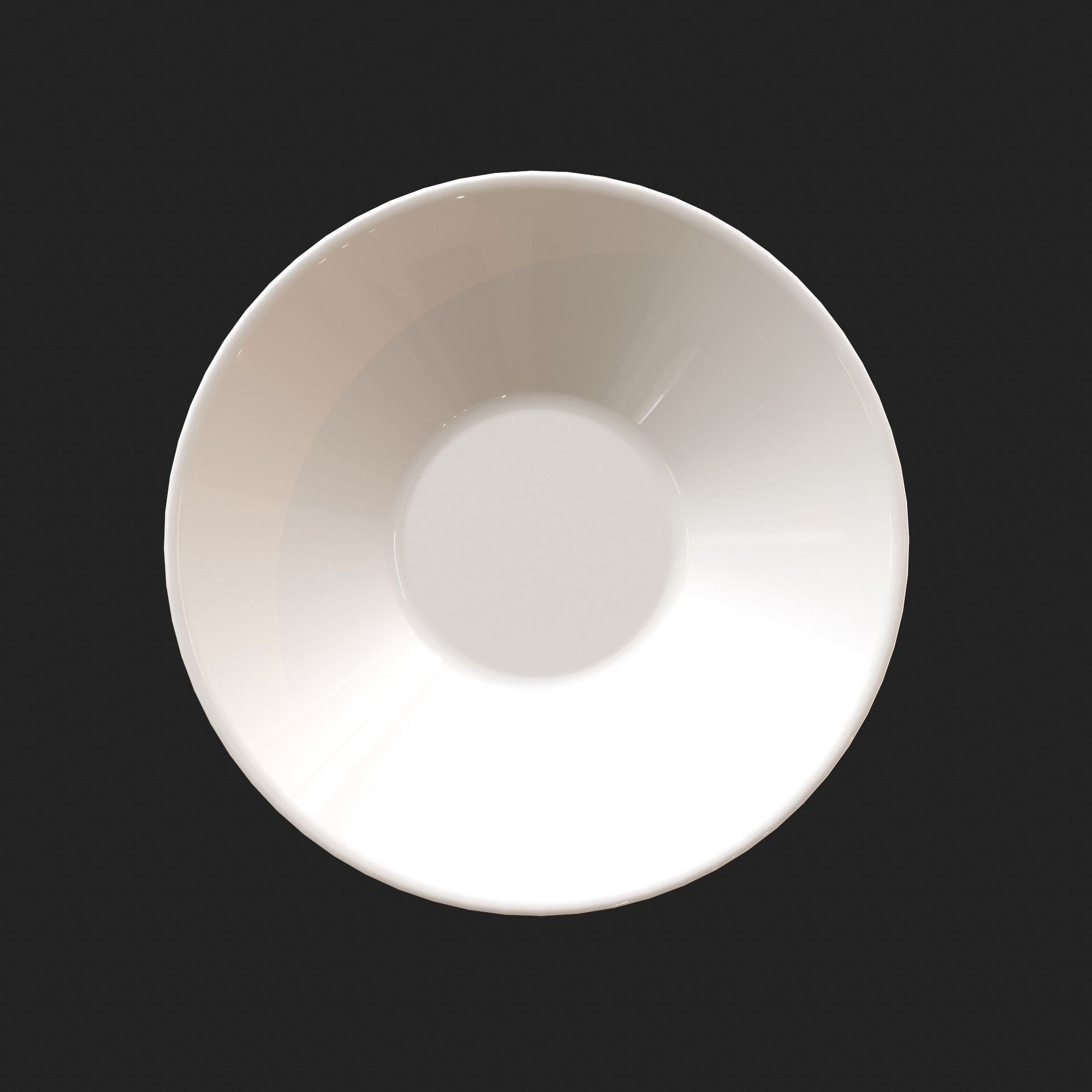 Bowl with Rooster Motif Low-poly 3D model_3