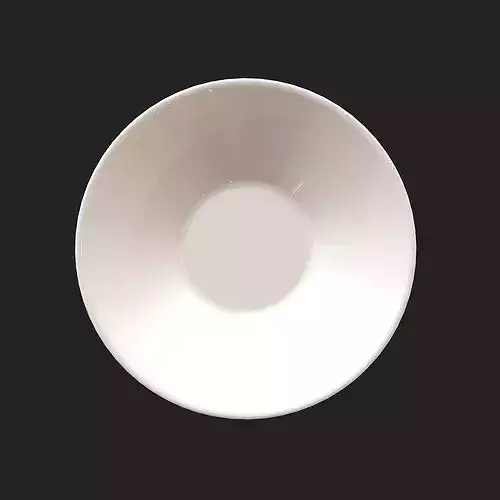 Bowl with Rooster Motif Low-poly 3D model 4