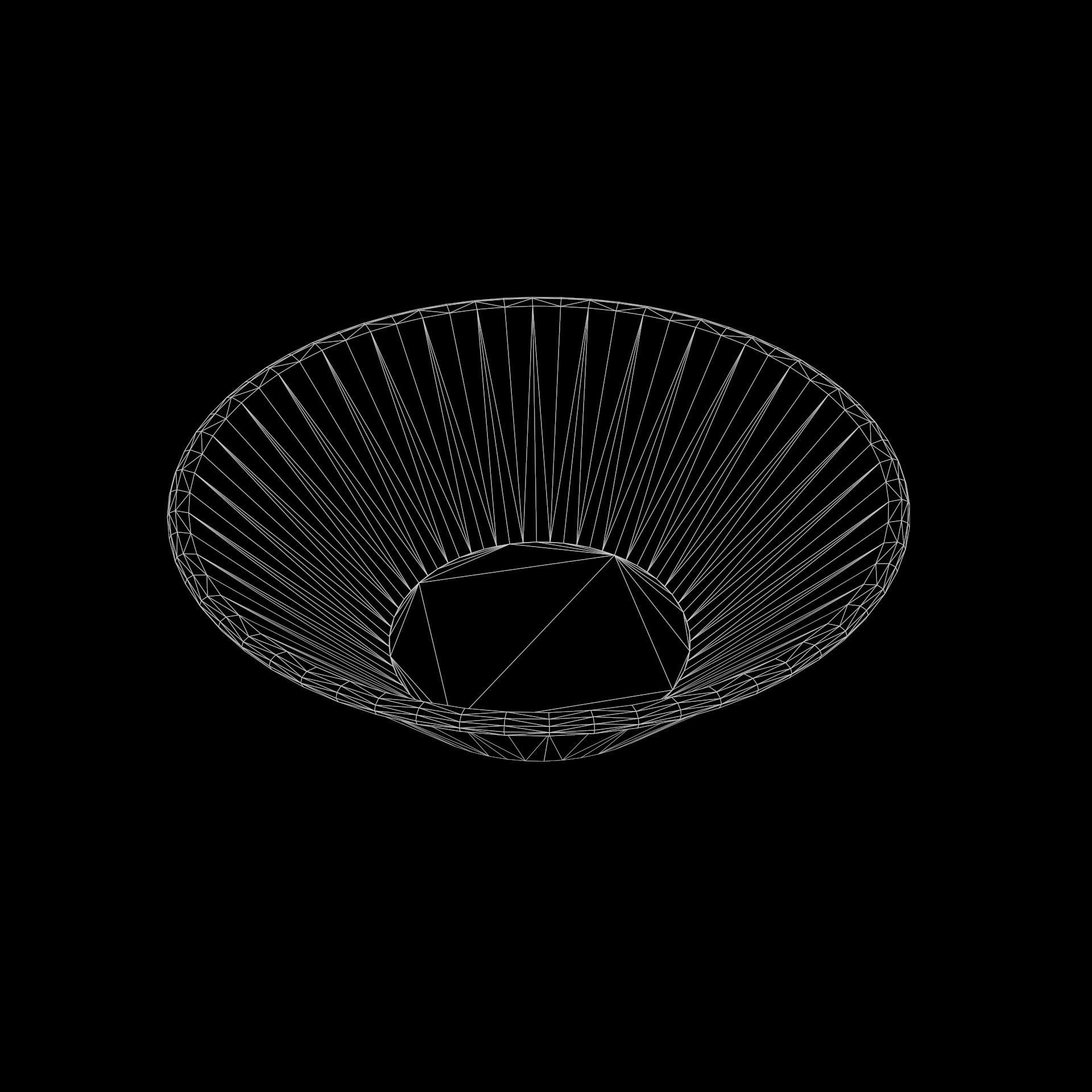 Bowl with Rooster Motif Low-poly 3D model_8