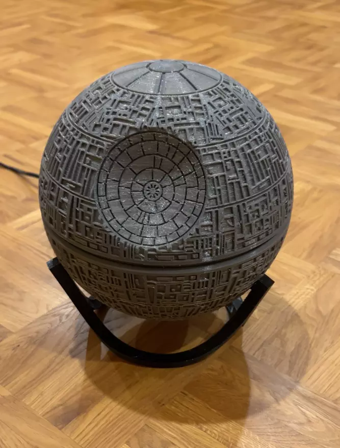Star Wars Death Star 3D Printed Lamp or Money Box or Decoration 3D print model_3