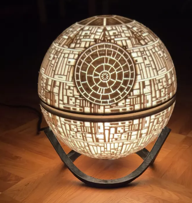 Star Wars Death Star 3D Printed Lamp or Money Box or Decoration 3D print model_0