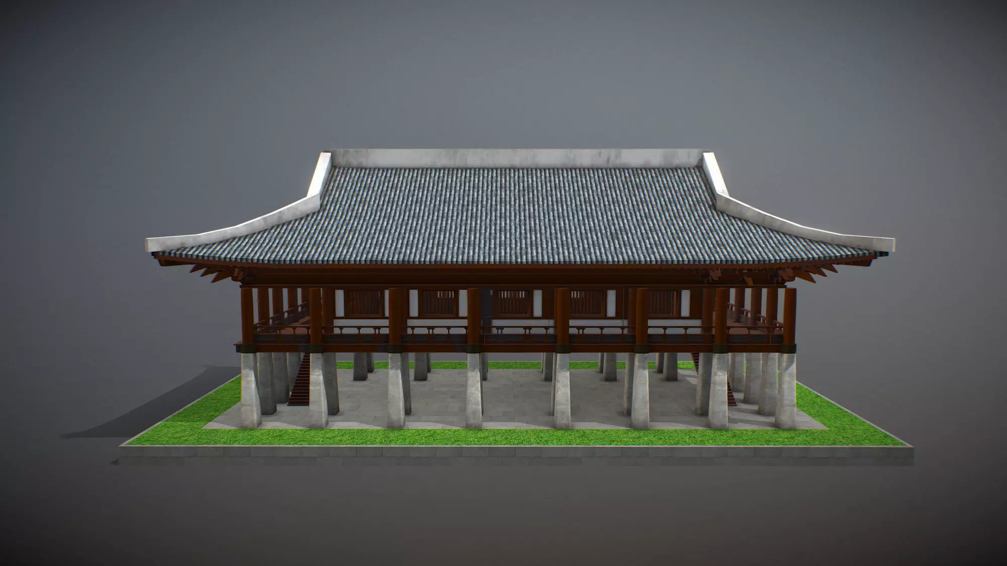 Famous buildings in South Korea 3D Model Pack Low-poly 3D model_8