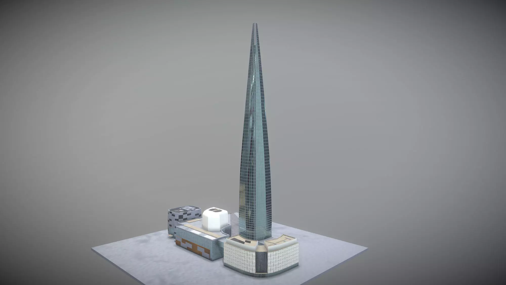 Famous buildings in South Korea 3D Model Pack Low-poly 3D model_6
