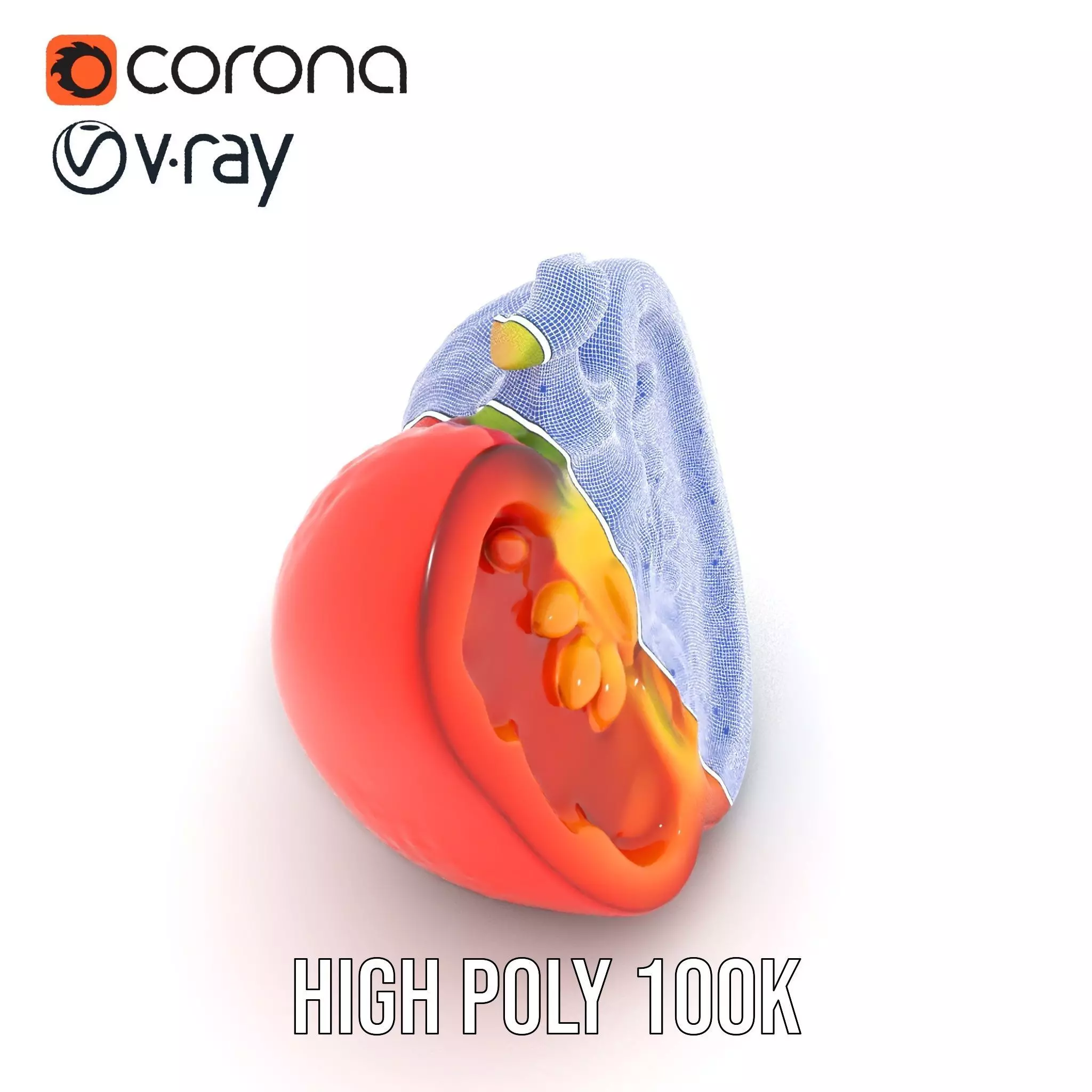 Vibrant Pepper Slice model pack Low-poly 3D model_31