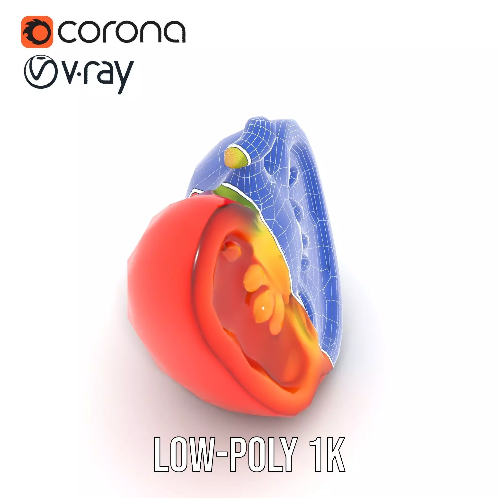 Vibrant Pepper Slice model pack Low-poly 3D model_27