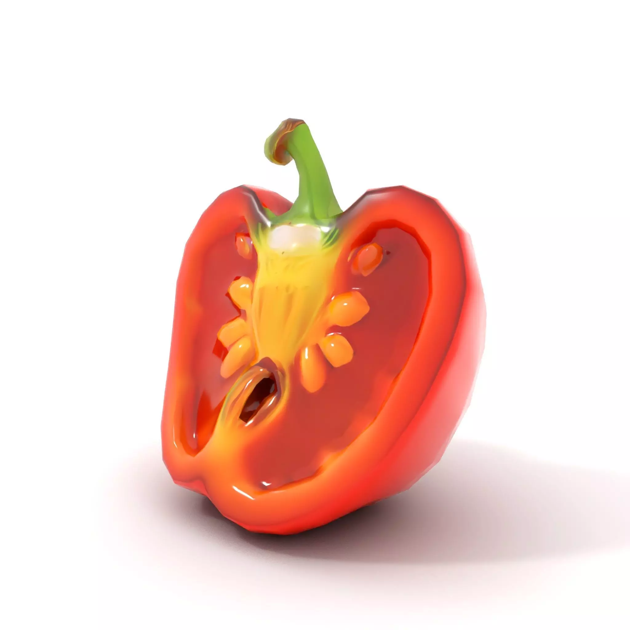 Vibrant Pepper Slice model pack Low-poly 3D model_12
