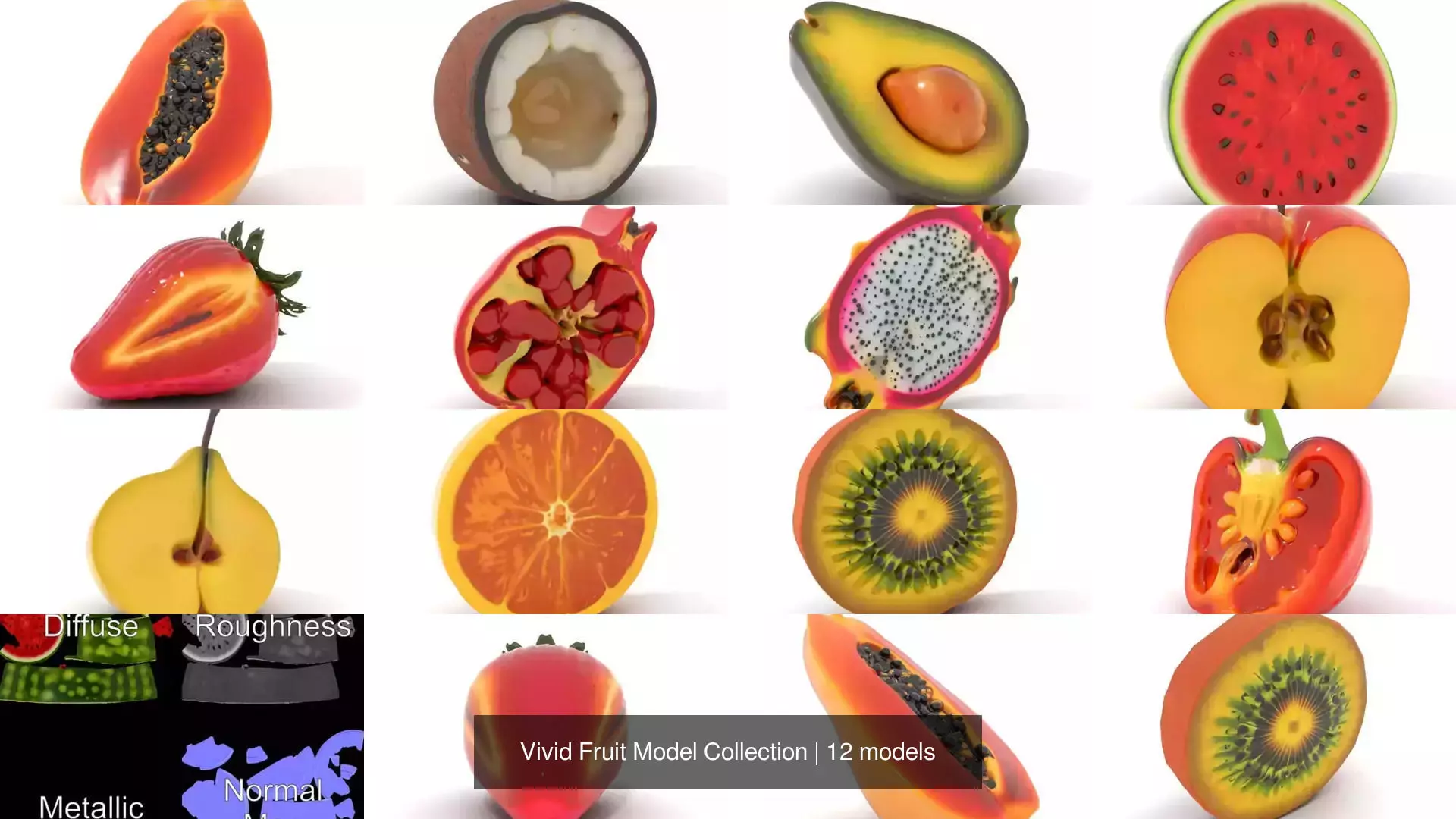 Vivid Fruit Model Collection _0