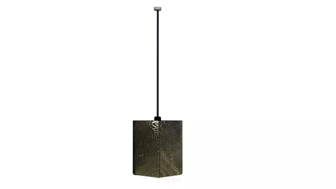 Modern Rustic Pendant Lamp  Realistic 3D Model with PBR Textures
