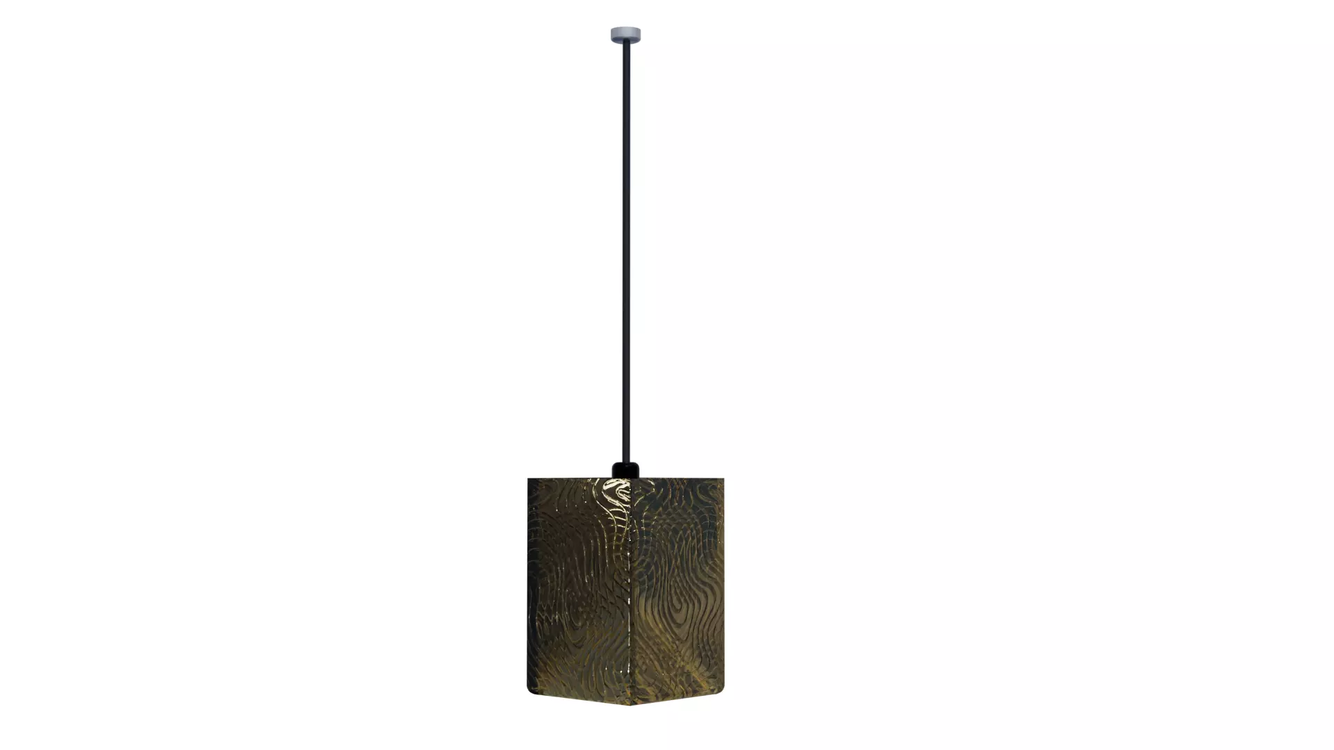 Modern Rustic Pendant Lamp Realistic 3D Model with PBR Textures Low-poly 3D model