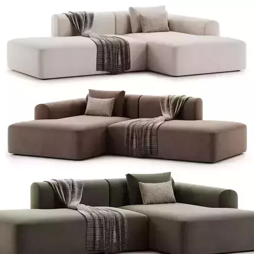 Tenksom Klein Ecksofa Rund