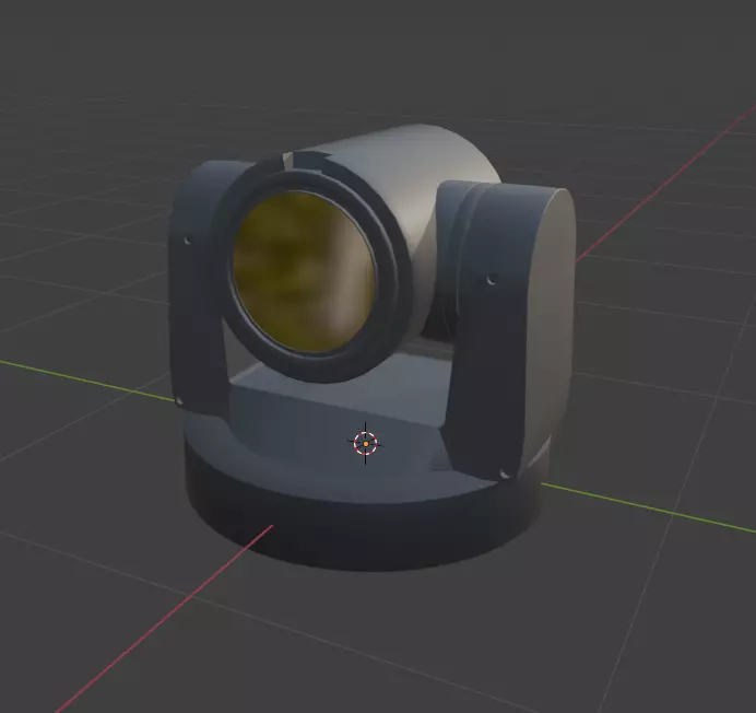 PZT Camera Low-poly 3D model_1