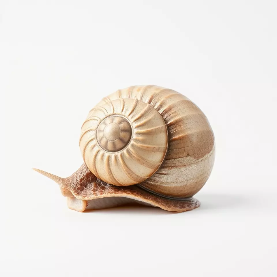 Natural Snail Shell model pack Low-poly 3D model_3