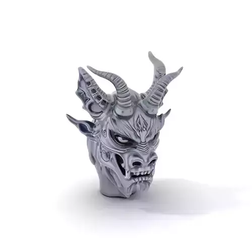 Demonic Black Mask model pack Low-poly 3D model