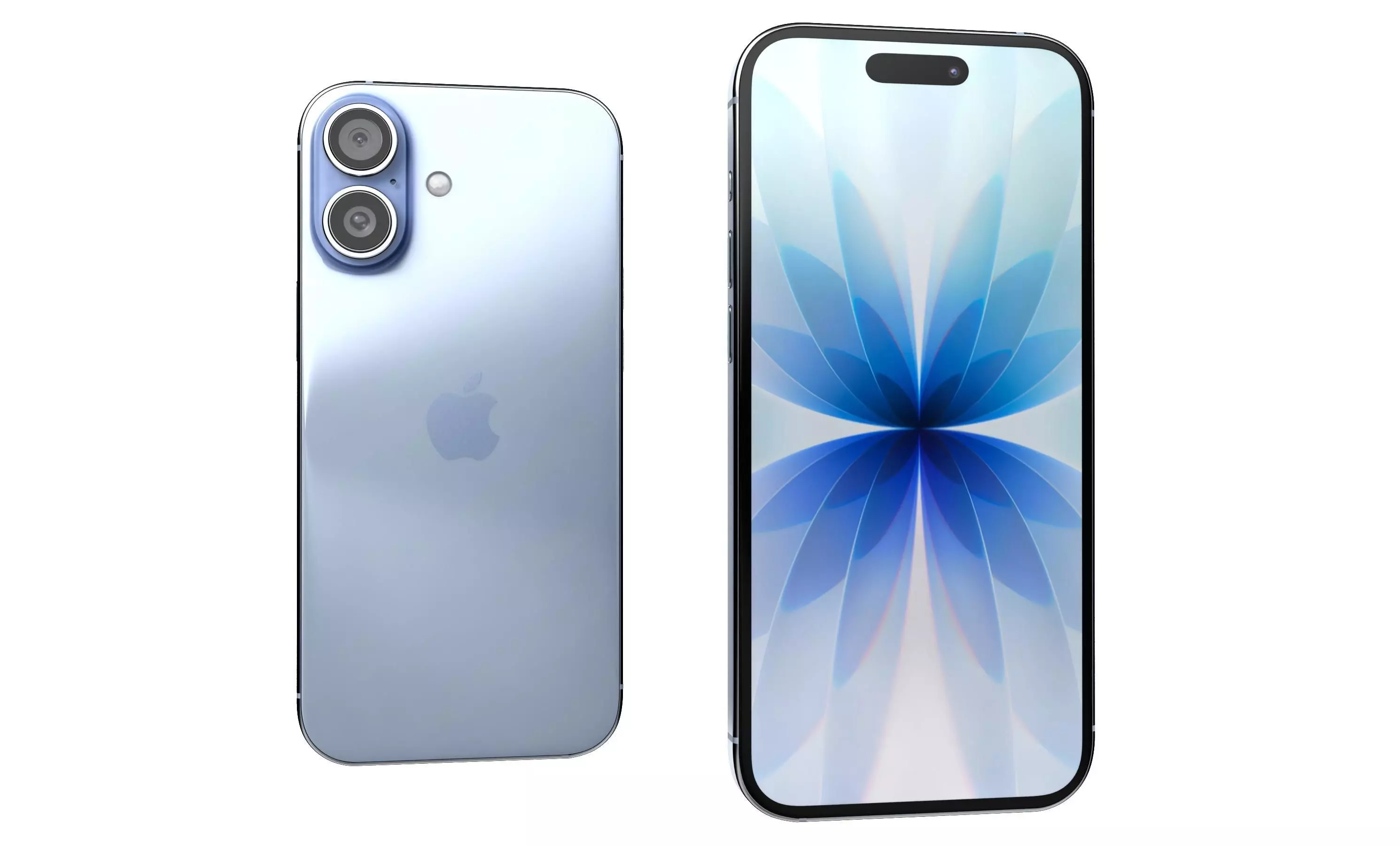 Apple iPhone 17 Mist Blue 3D model_2