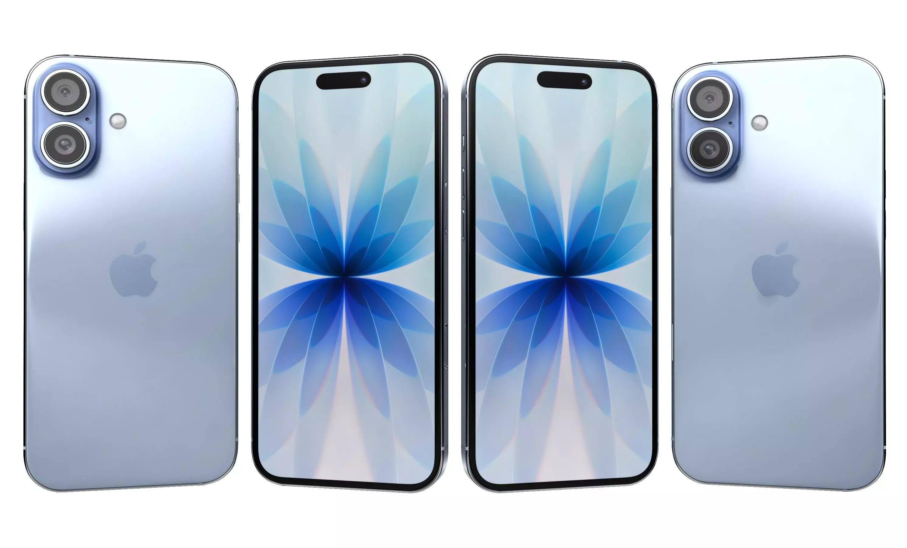 Apple iPhone 17 Mist Blue 3D model_3