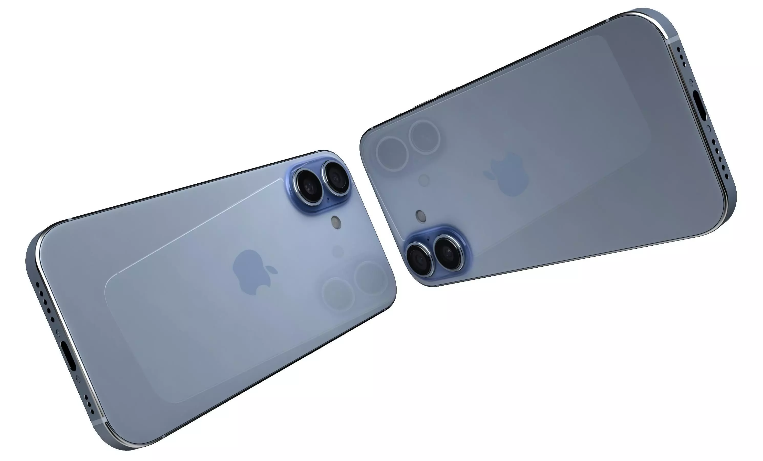 Apple iPhone 17 Mist Blue 3D model_5