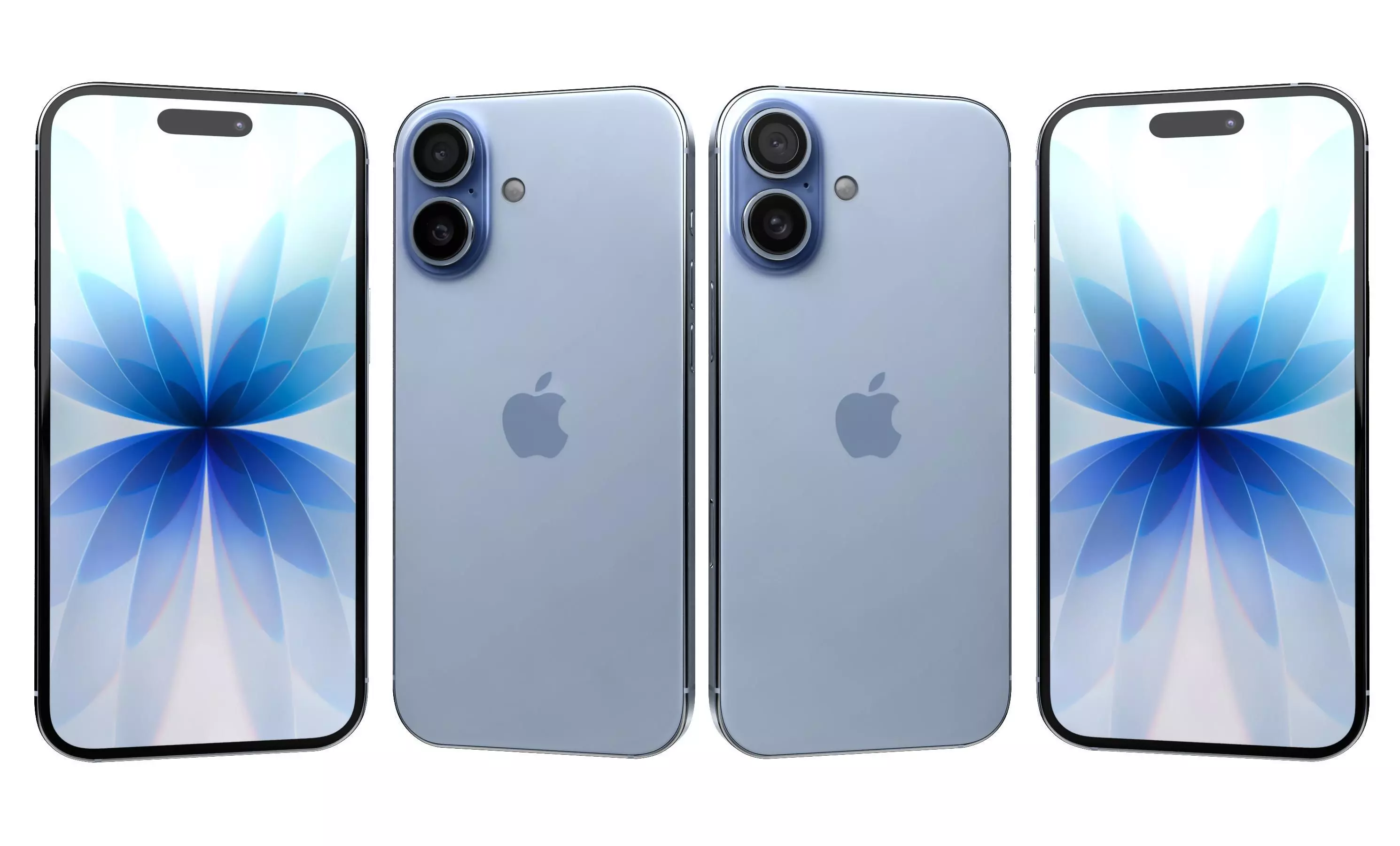Apple iPhone 17 Mist Blue 3D model_23