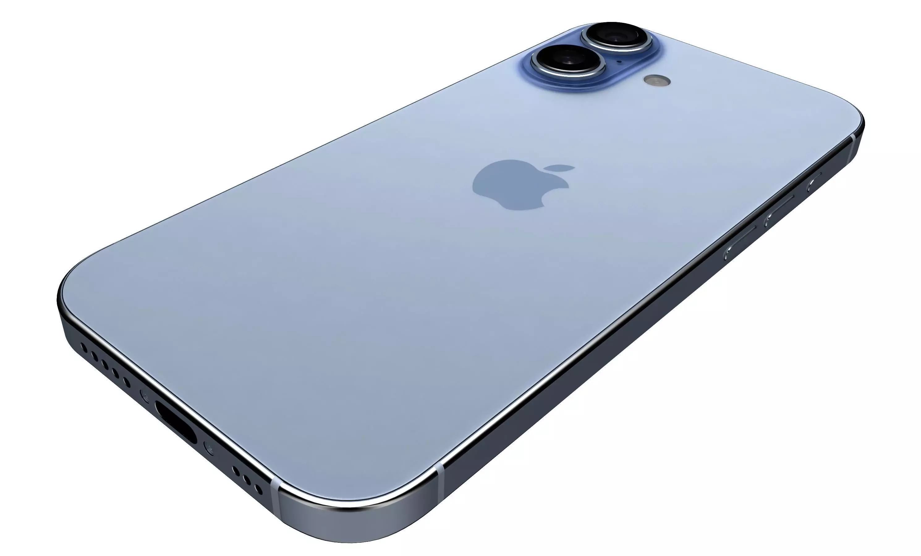 Apple iPhone 17 Mist Blue 3D model_11