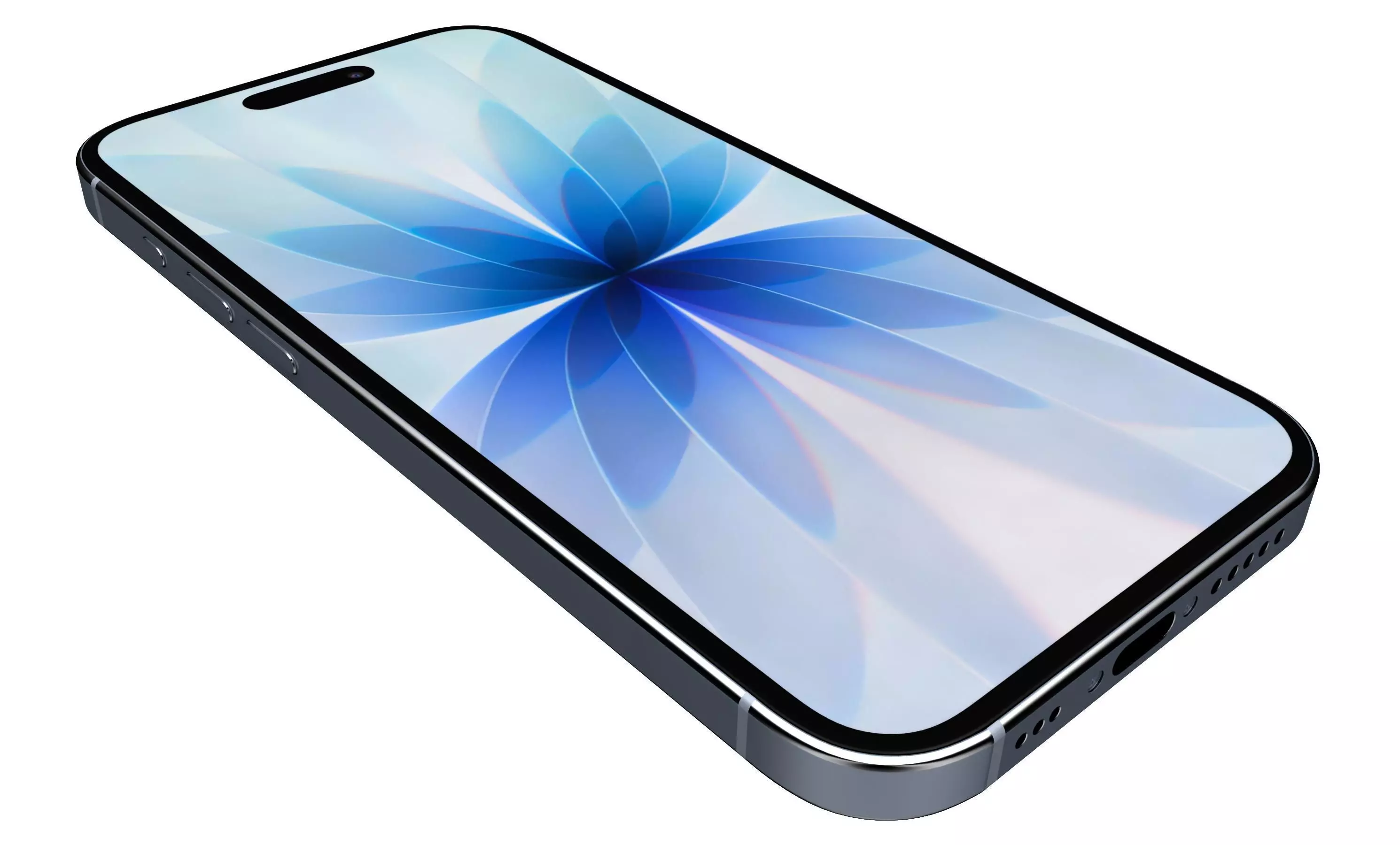 Apple iPhone 17 Mist Blue 3D model_9