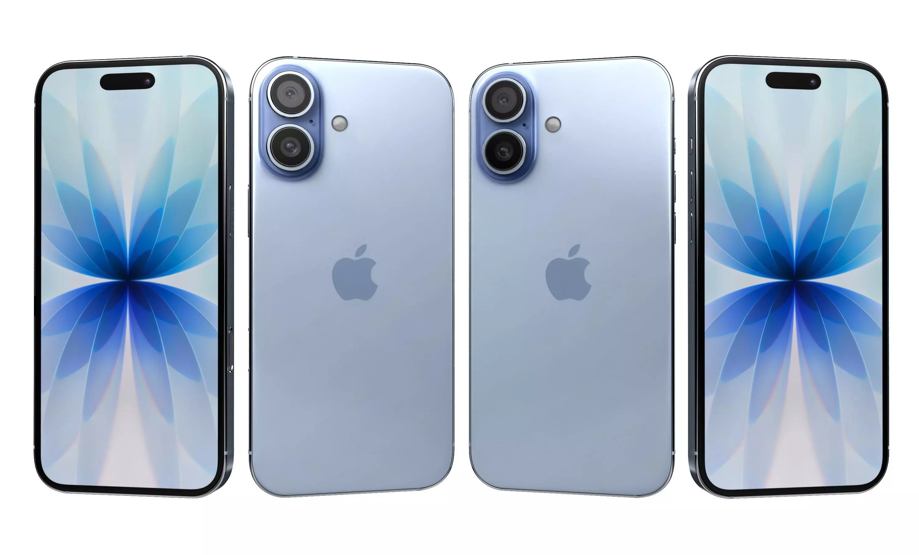 Apple iPhone 17 Mist Blue 3D model_28