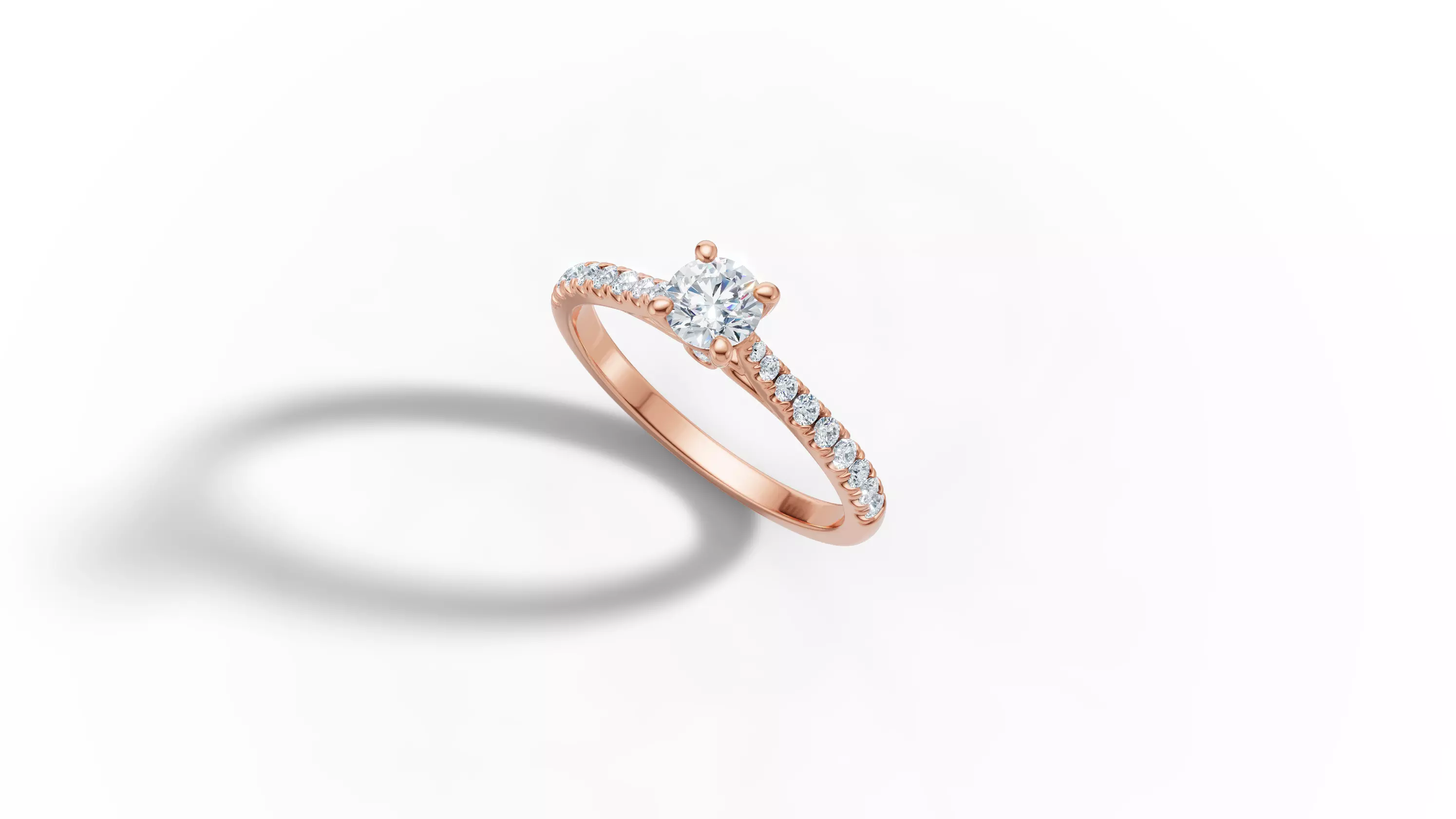 Engagement Ring Solitaire Camila 30 pointer diamond 3dprint ring 3D print model_41