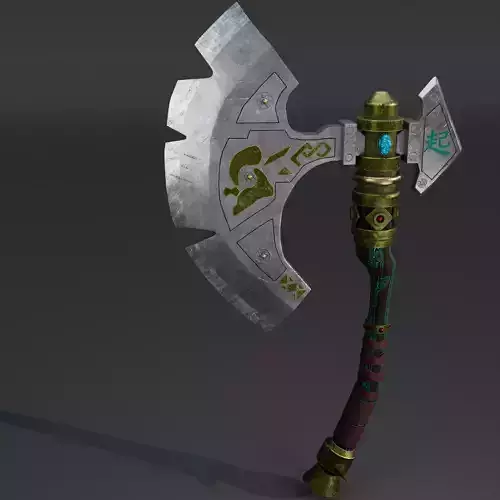 Viking Axe Low-poly 3D model