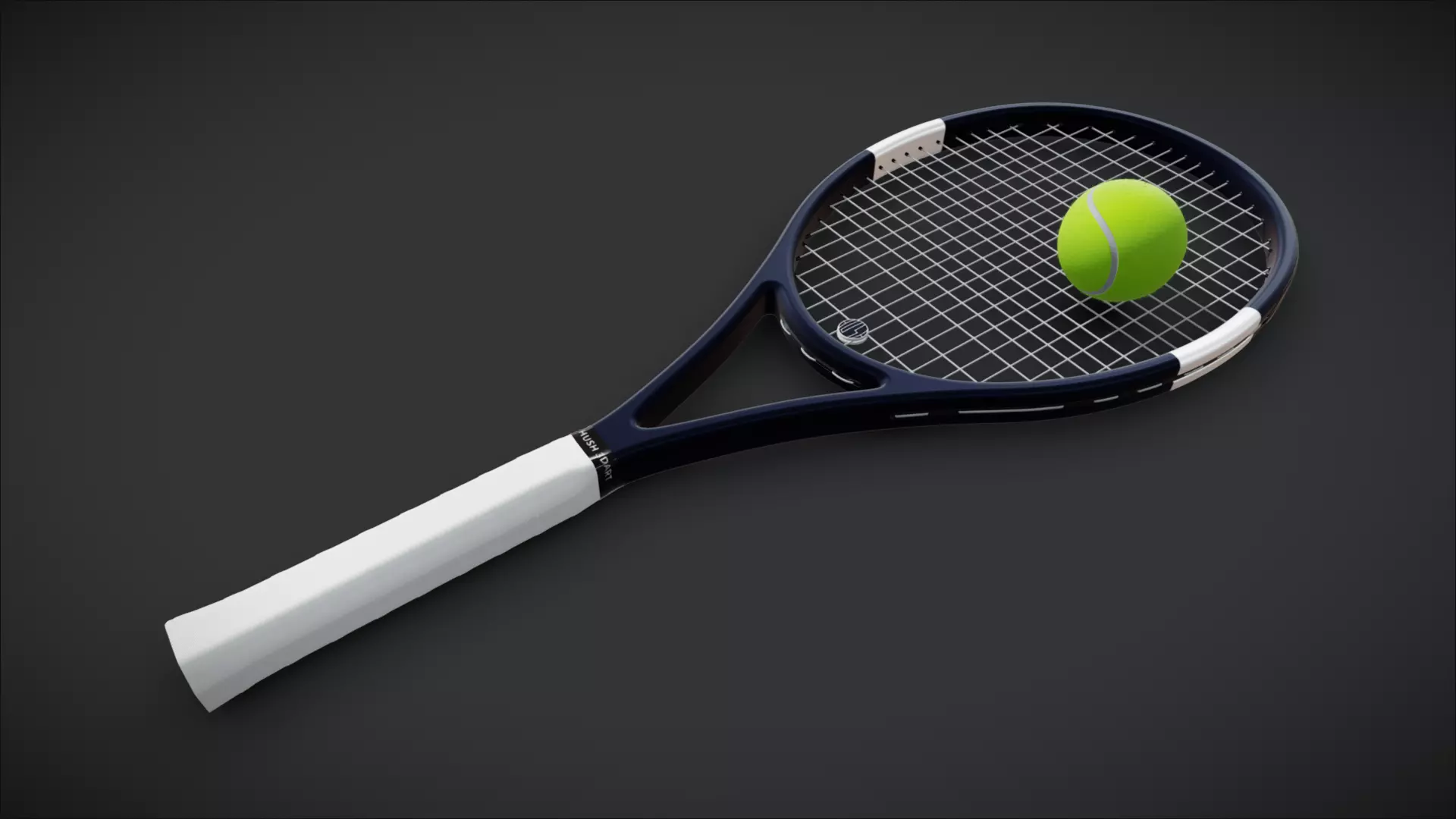 Customizable UV Tennis Set Mockup 3D model