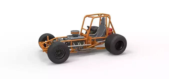 Vintage Sprint car Base Version 2 Scale 1 to 25