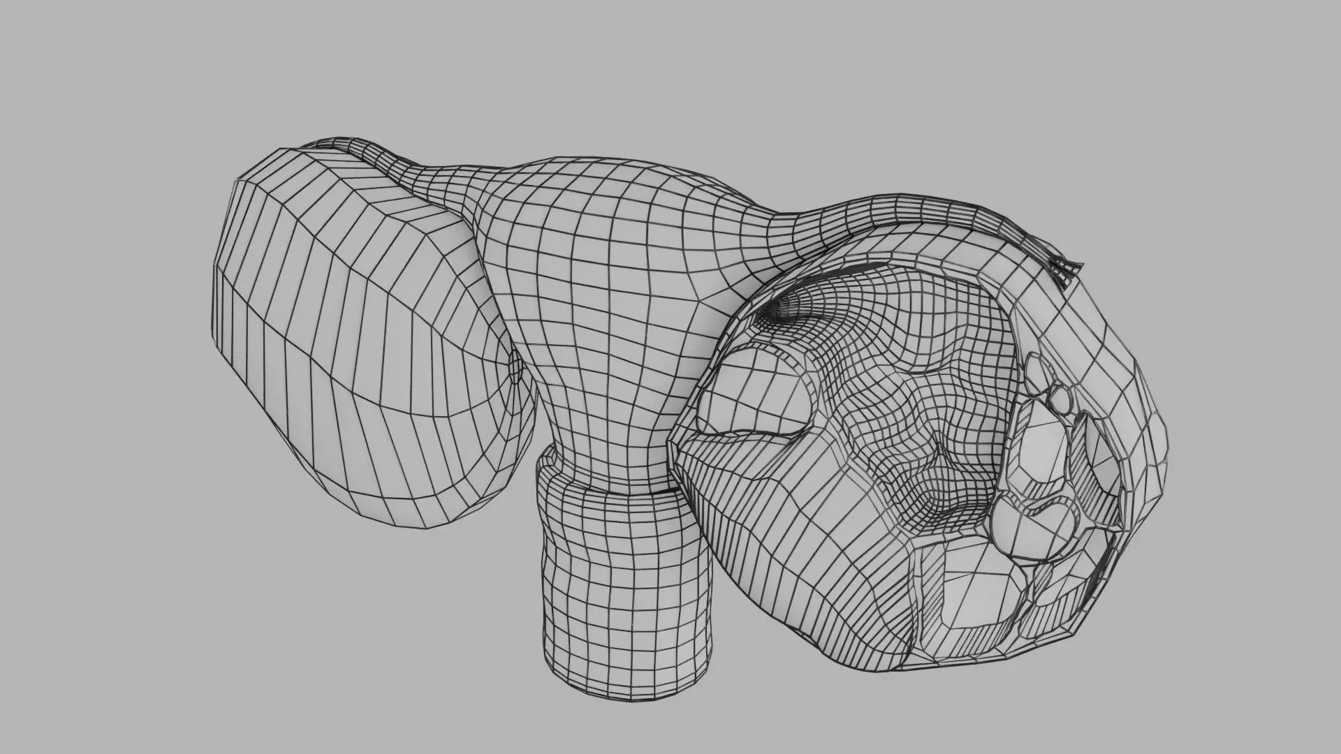 ovary mucinous cystic tumor  Low-poly 3D model_38