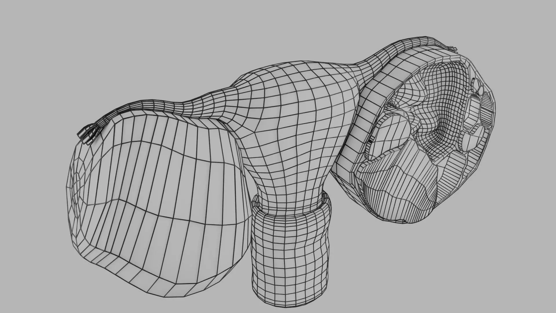 ovary mucinous cystic tumor  Low-poly 3D model_20