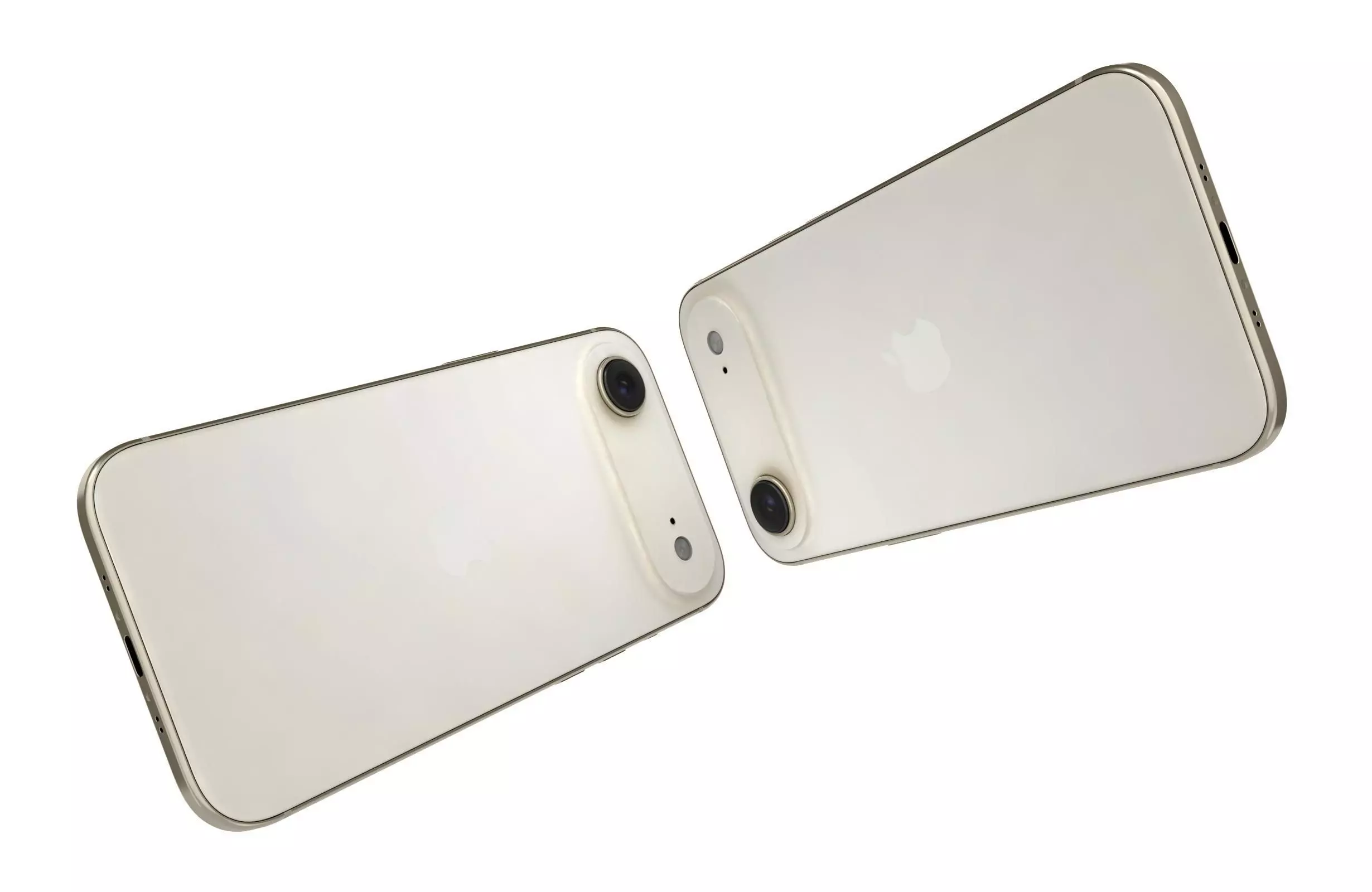 Apple iPhone Air Gold Light 3D model_5