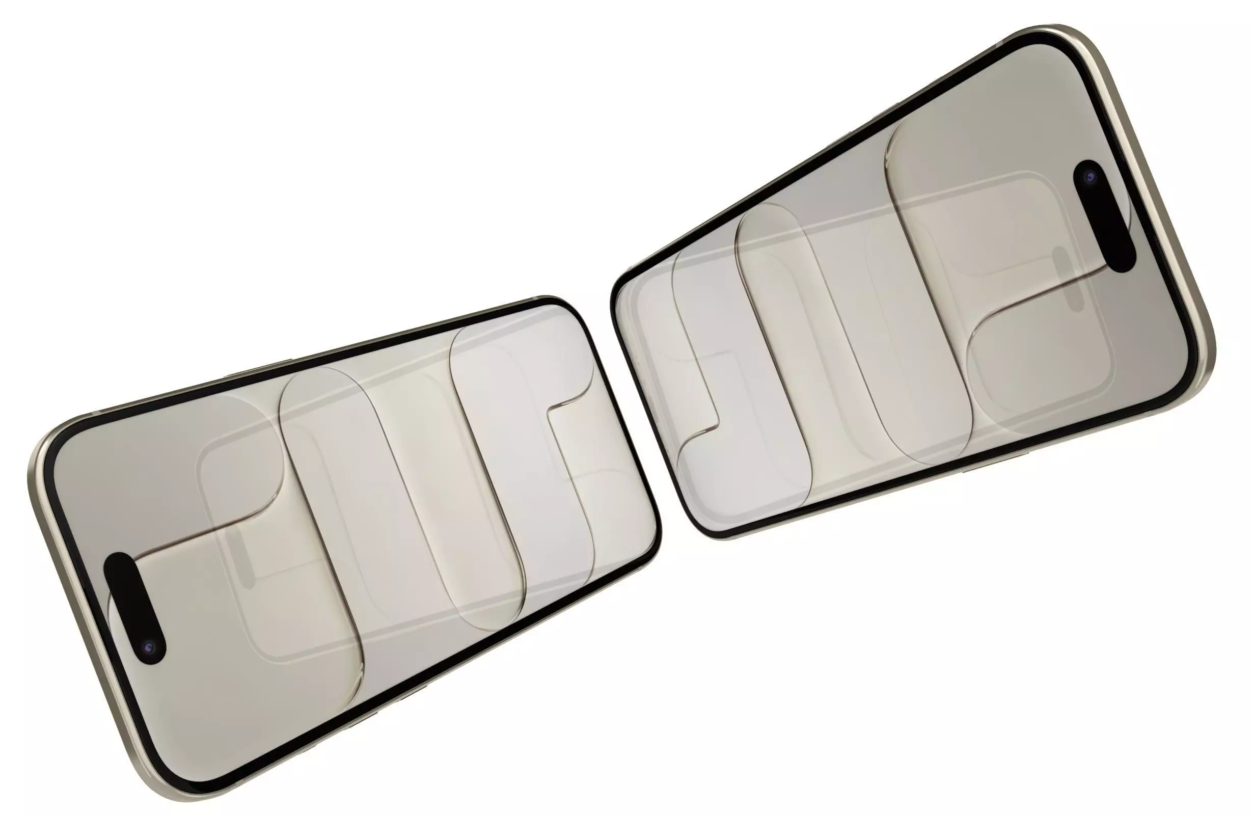 Apple iPhone Air Gold Light 3D model_20